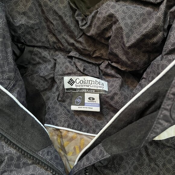 Columbia Sportswear Black and White Floral Interchange Jacket Womens Small - Picture 4 of 6